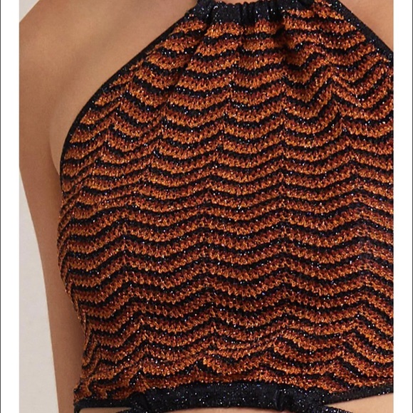 Bec & Bridge Ziggy Knit halter top in Lurex Stripe - Picture 3 of 3